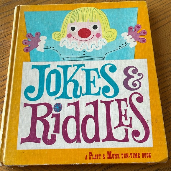 Jokes & Riddles A Platt & Munk Fun Time Book Vintage - Picture 1 of 10